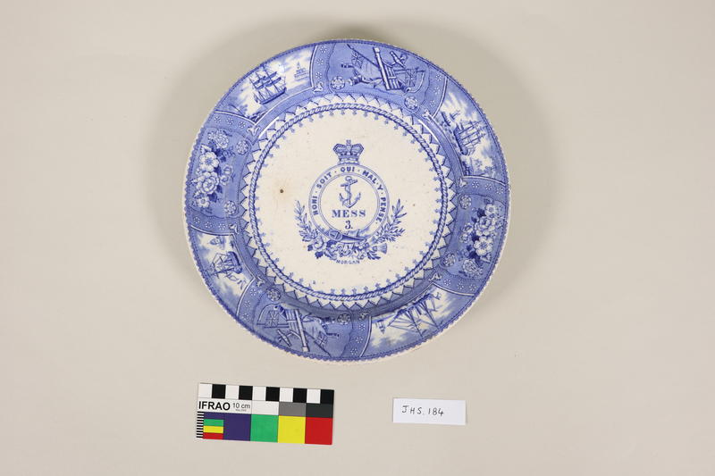 Naval plate Canterbury Museum