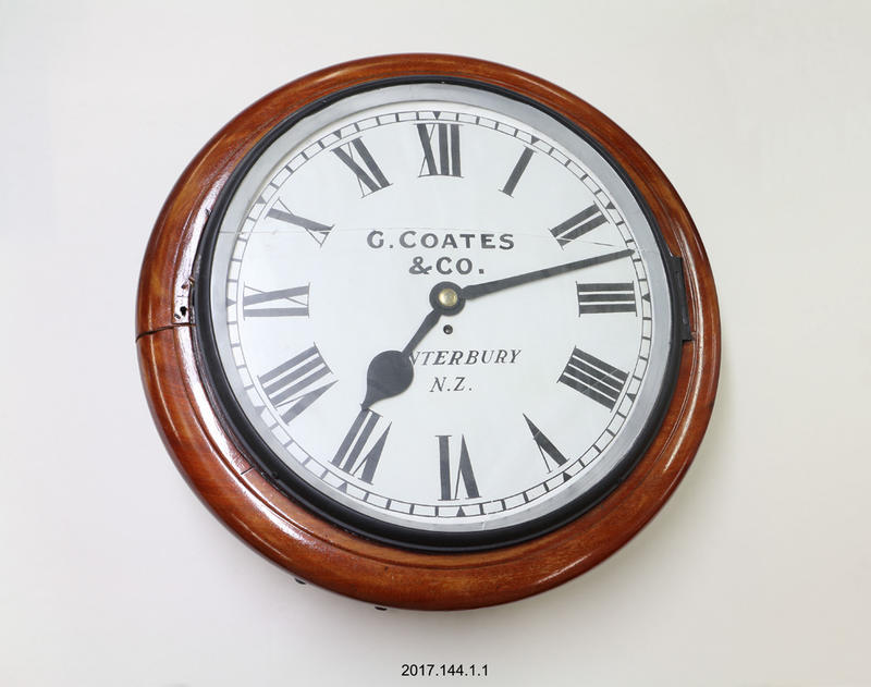 Wall clock Canterbury Museum