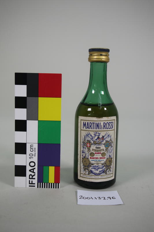 Bottle Martini and Rossi Vino Vermouth Bianco Canterbury Museum