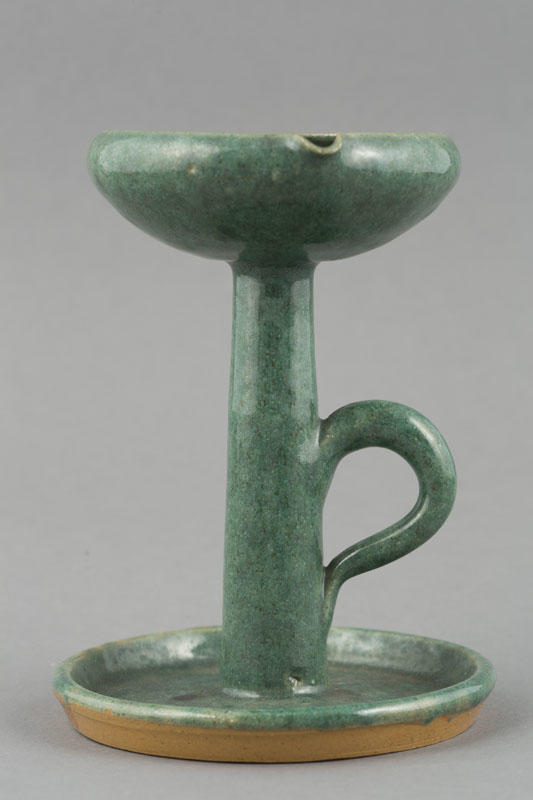 Ceramic oil lamp Canterbury Museum