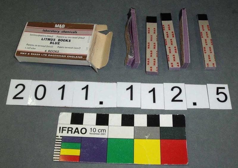 Litmus paper strips in box - Canterbury Museum