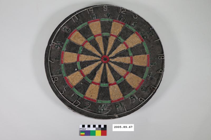 Dart board Canterbury Museum