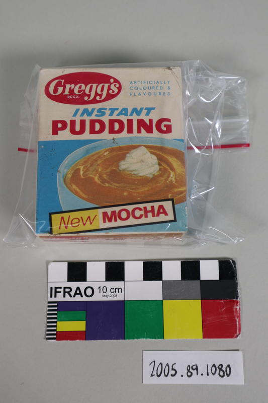 Packet of instant pudding Canterbury Museum