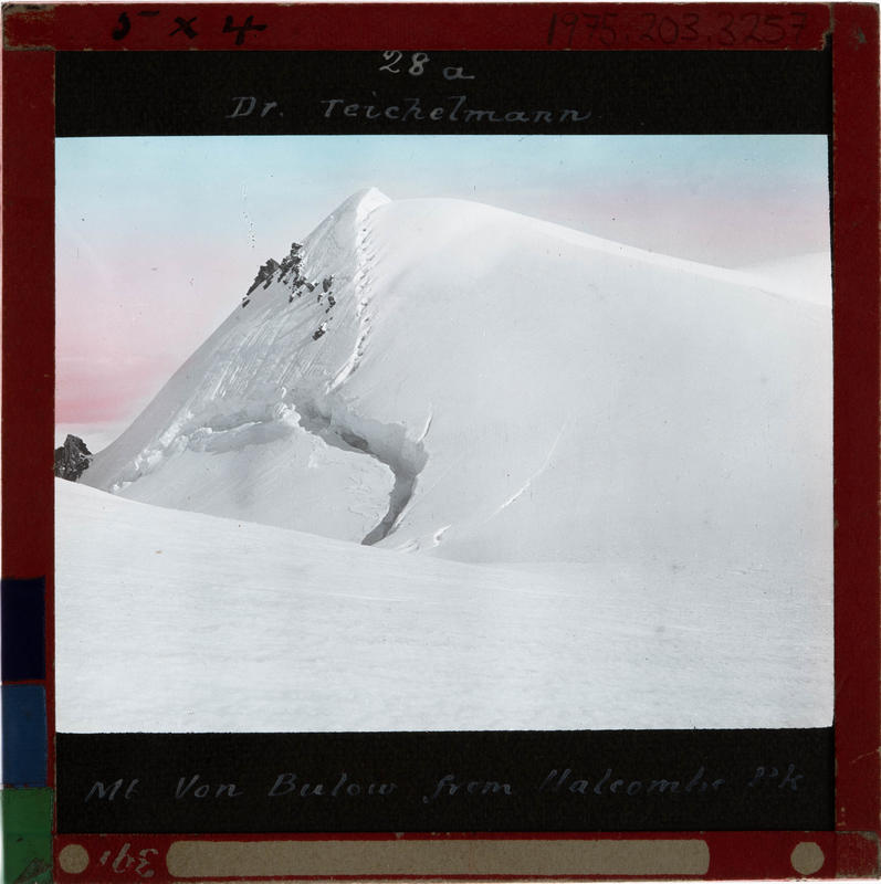 Lantern Slide: Mt Von Bulow - Canterbury Museum