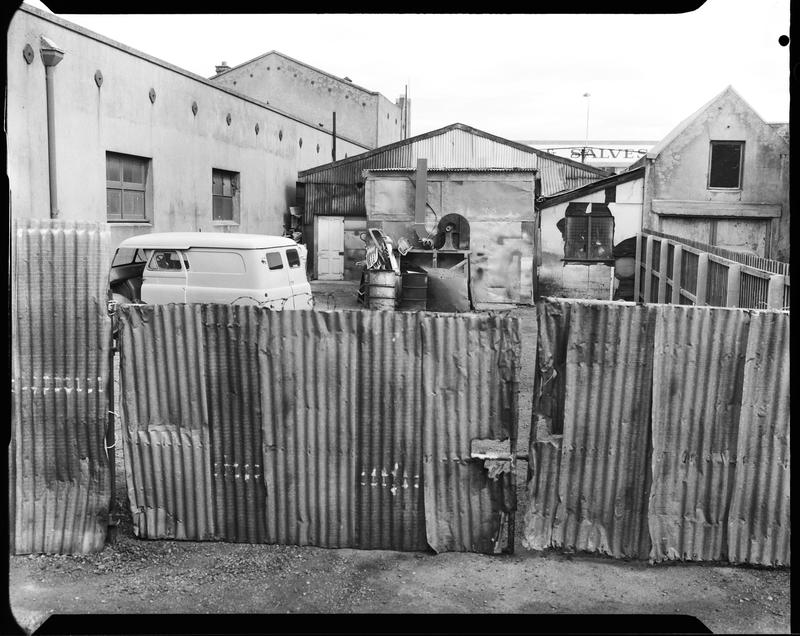 Film negative Riviera Car Sales, building Canterbury Museum