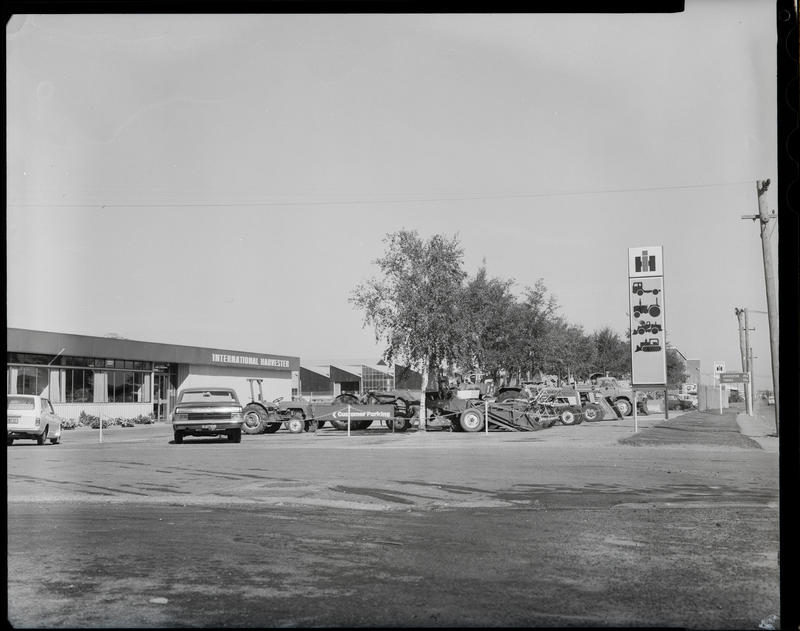 Film negative International Harvester Company branch building at Blenheim Road, Christchurch