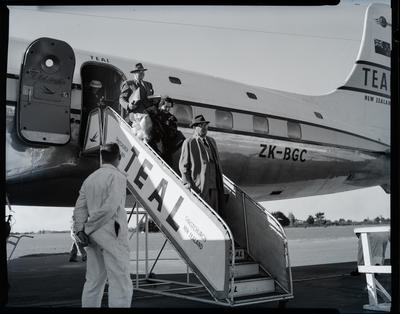 Film negative: International Harvester Company: visit by Mr Killough