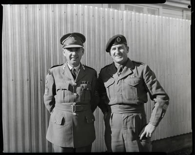 Film negative: Army display at a boat show