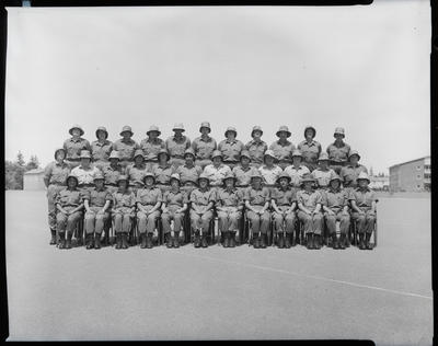 Film negative: Burnham, Regional Training Depot, Women's Royal Army Corps, group