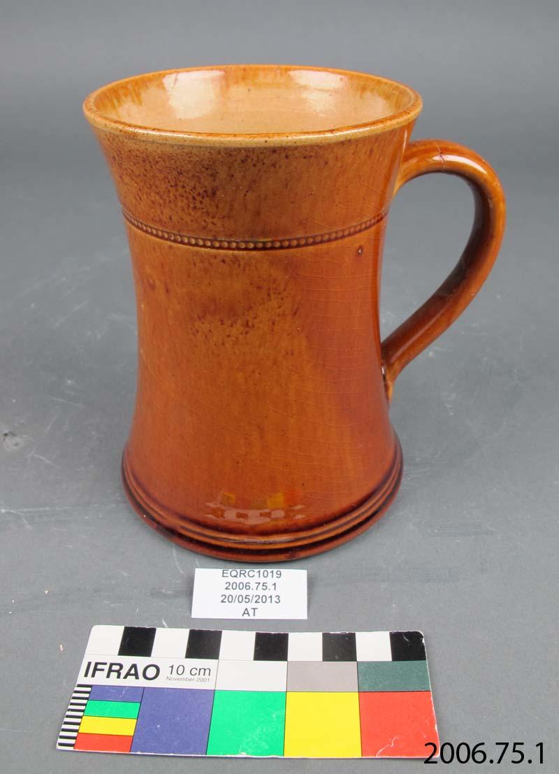Mug Brown Earthenware Canterbury Museum
