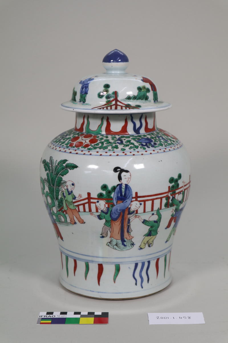 Ceramic lidded jar Canterbury Museum