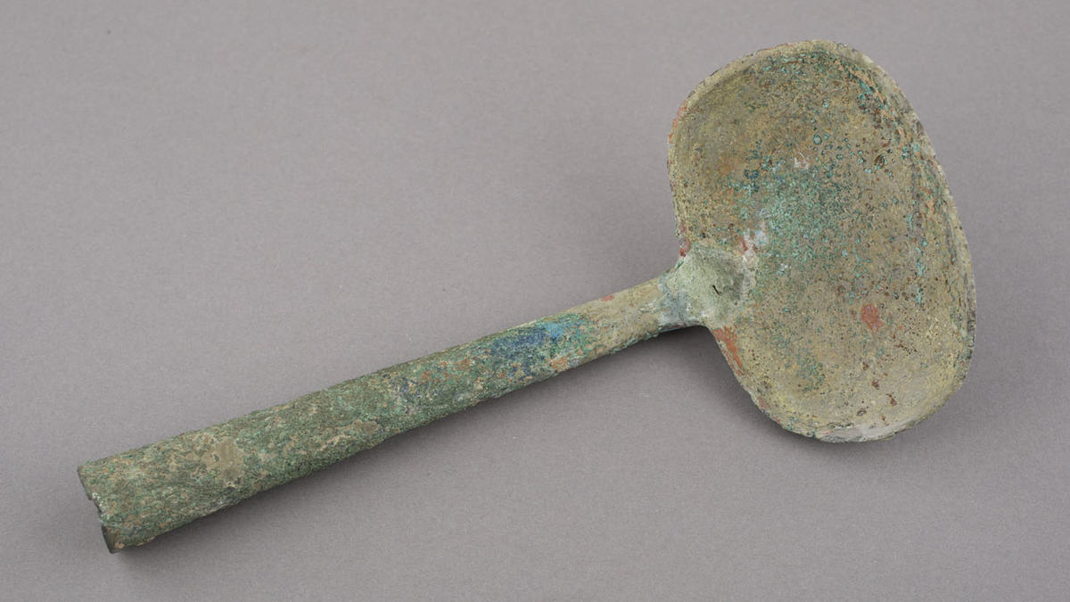 Bronze ladle Canterbury Museum