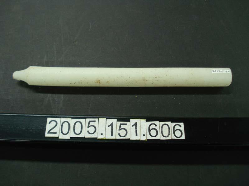 Single paraffin candle Canterbury Museum