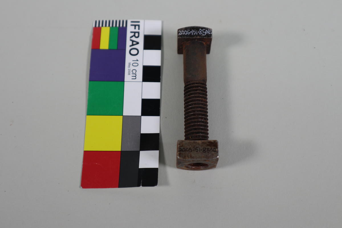 1/4 inch bolt and nut Canterbury Museum