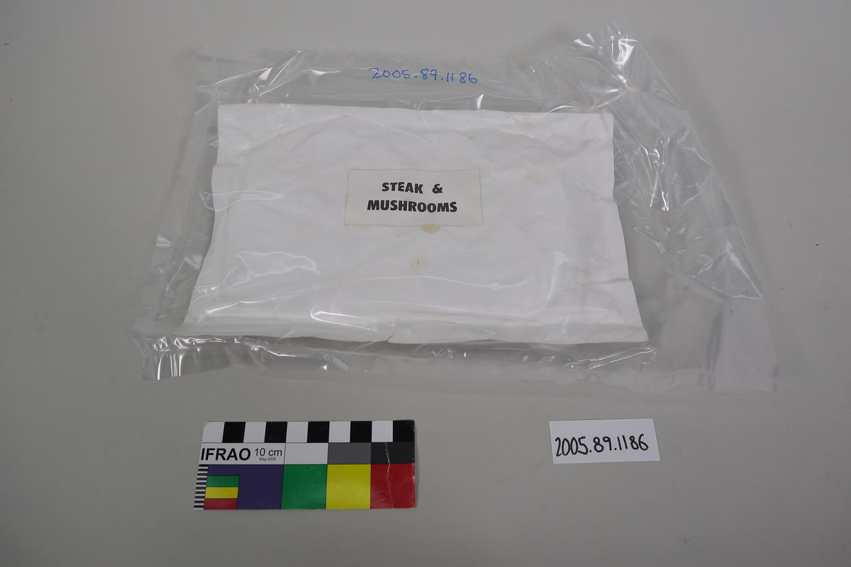 Packet of dehydrated food Canterbury Museum