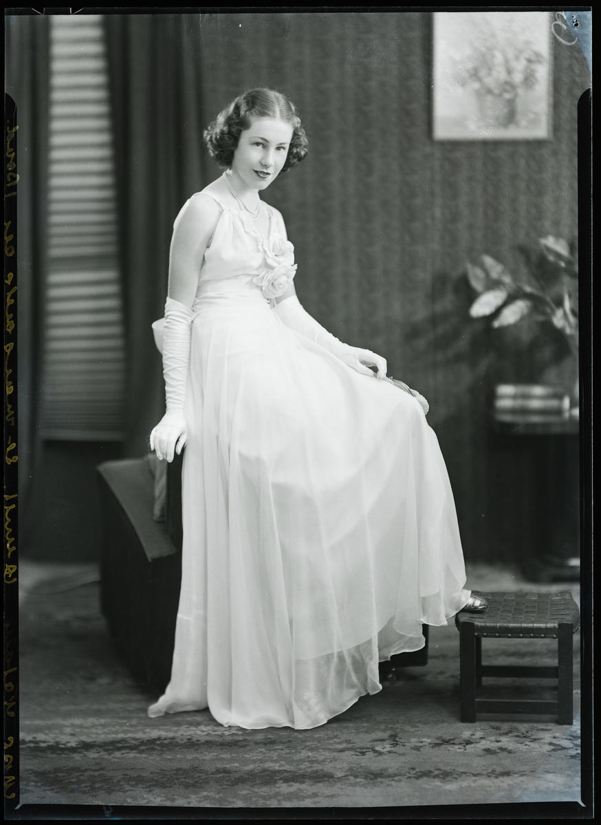 Film Negative Miss Natalie Quirk Canterbury Museum