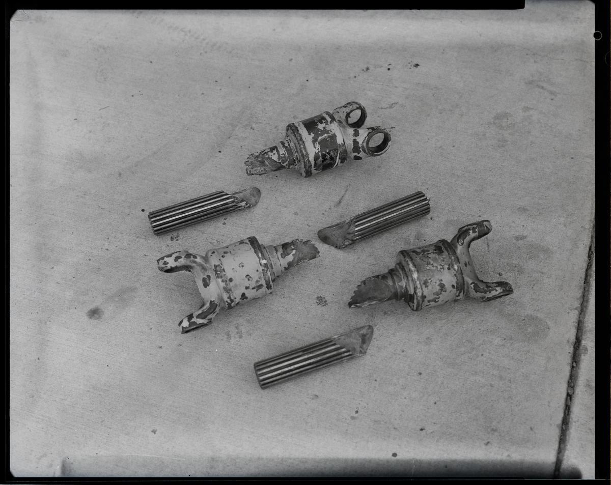 Film negative International Harvester Company damaged drive shaft