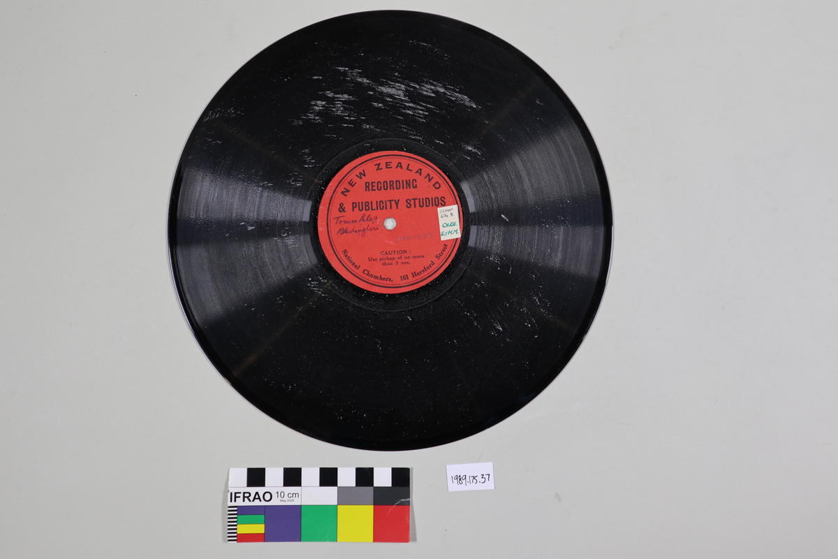 Record, gramophone Canterbury Museum