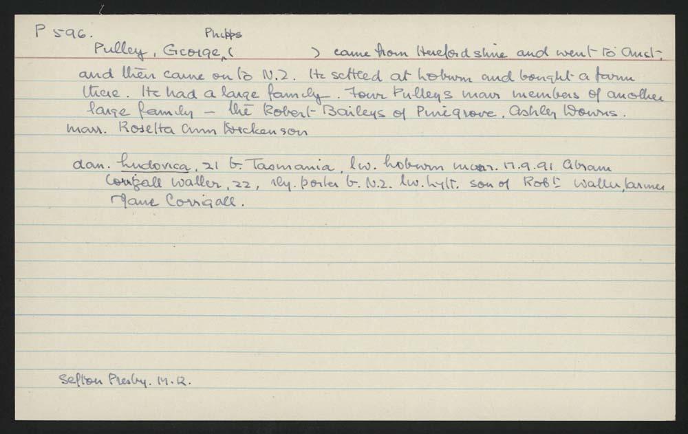 Macdonald Dictionary Record Phipps Pulley Canterbury Museum