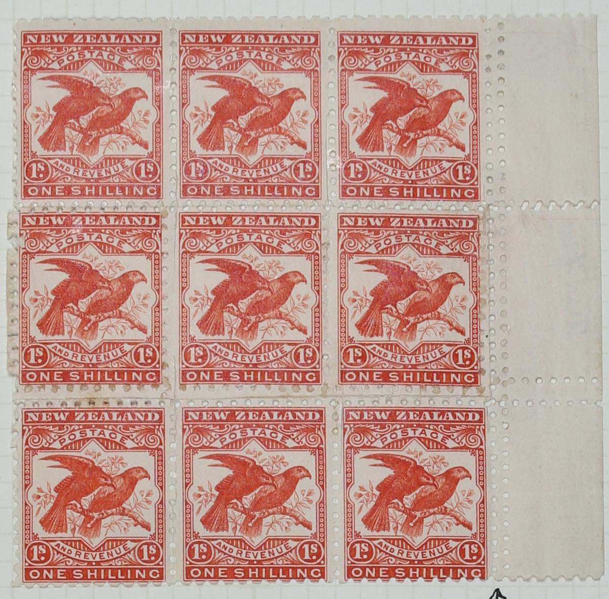 Stamps New Zealand One Shilling Canterbury Museum