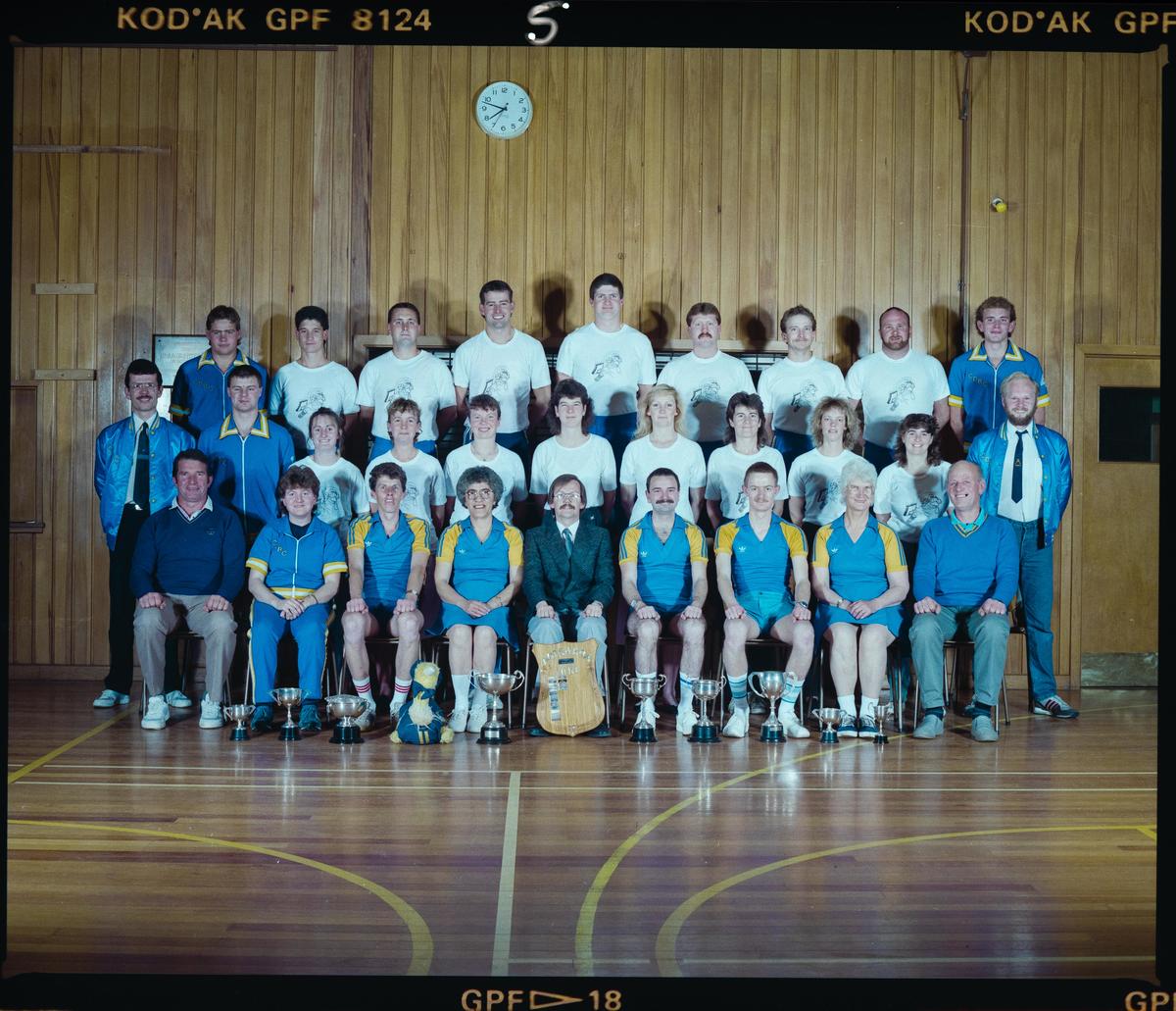 Negative Christchurch Deaf Club Sports Teams 1989 Canterbury Museum