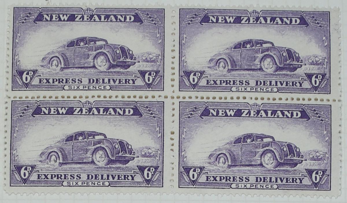 Stamps New Zealand Express Delivery Six Pence Canterbury Museum