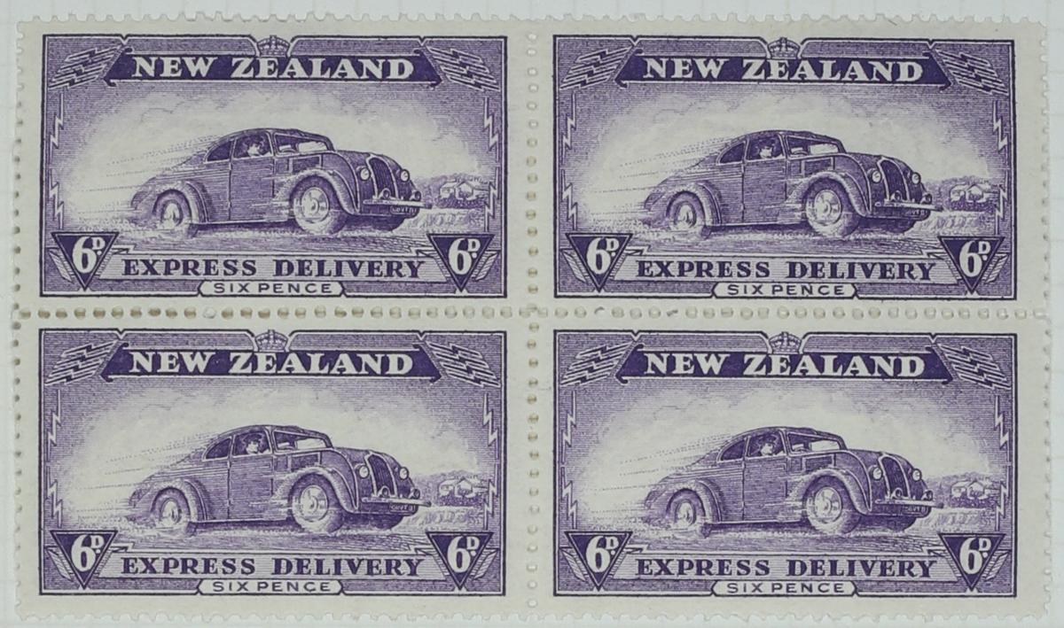 Stamps New Zealand Express Delivery Six Pence Canterbury Museum