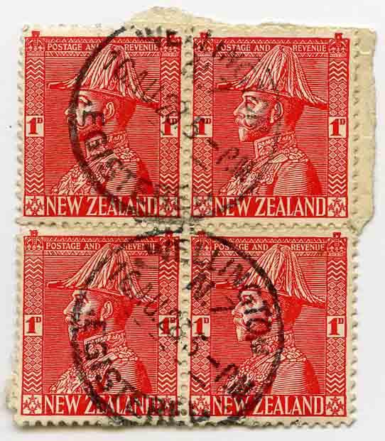 Stamps New Zealand One Penny Canterbury Museum