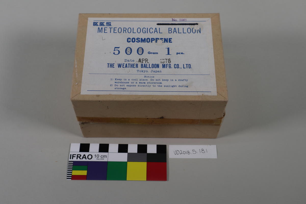 Box Meteorological Balloon Canterbury Museum