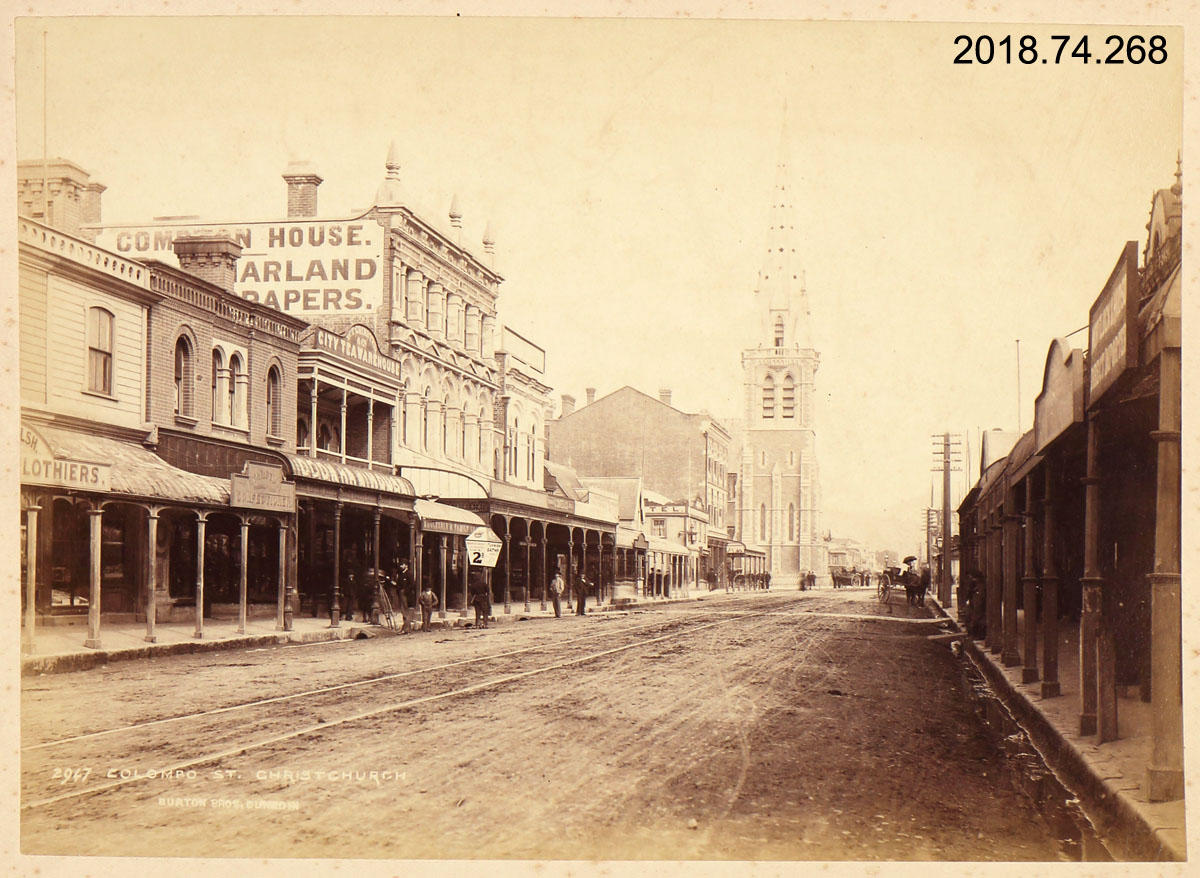 Photograph Colombo Street, Christchurch Canterbury Museum
